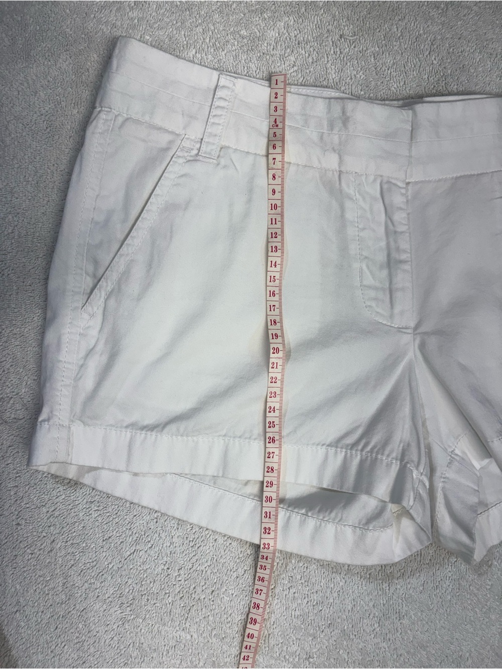 J. Crew White Cotton Shorts with Clean Waistband - Picture 9 of 9
